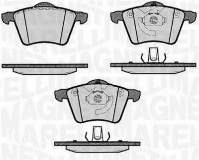 MAGNETI MARELLI 363916060540 -  Комплект тормозных колодок, дисковый тормоз